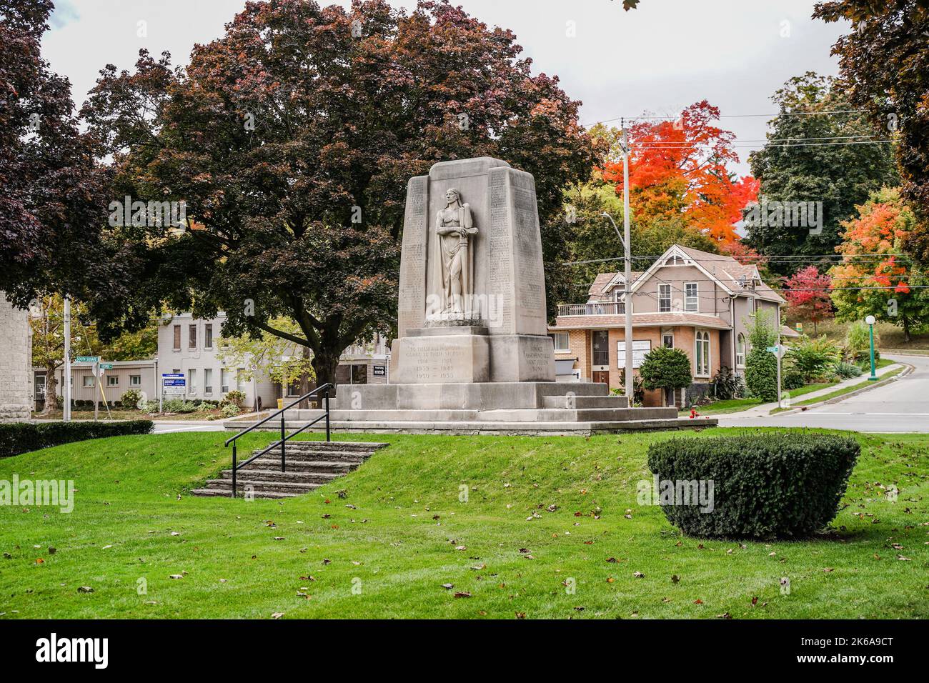 Galt Cenotaph, Cambridge, Ontario, Canada Stock Photo