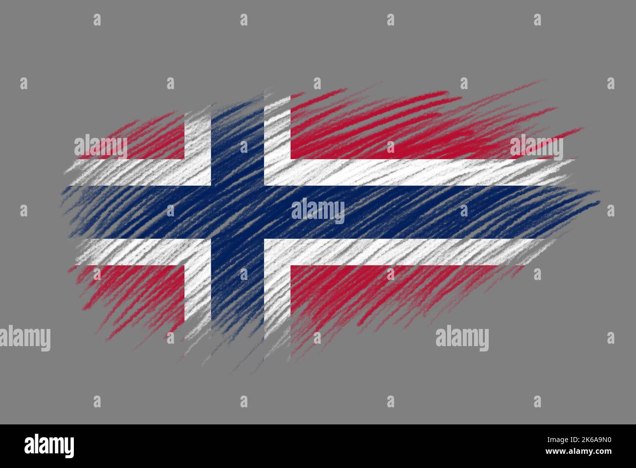 3D Flag of Norway on vintage style brush background Stock Photo - Alamy