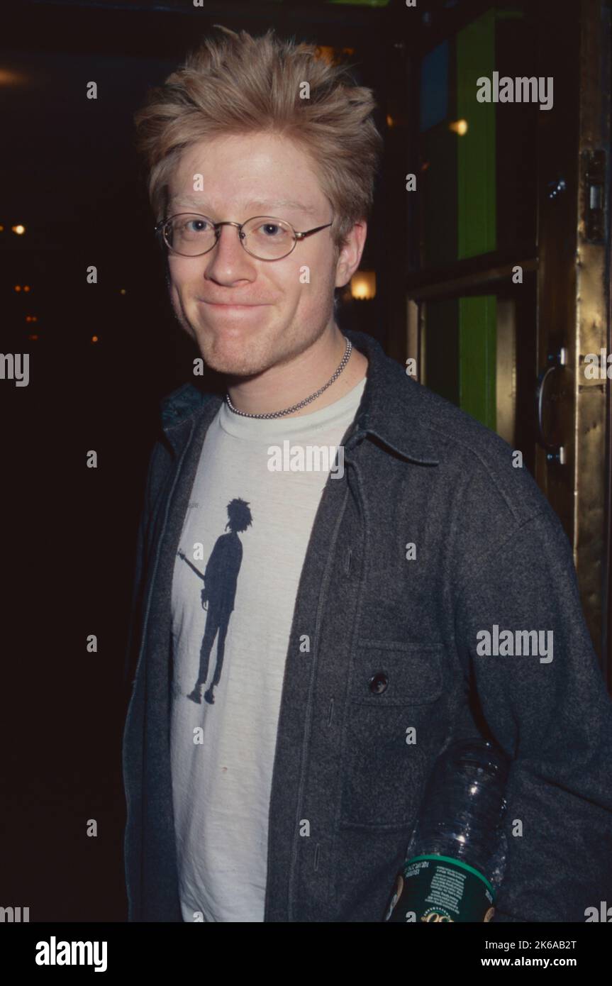 Anthony Rapp after his performance in 'Rent' at the Nederlander Theatre in New York City in 1996.  Photo Credit: Henry McGee/MediaPunch Stock Photo
