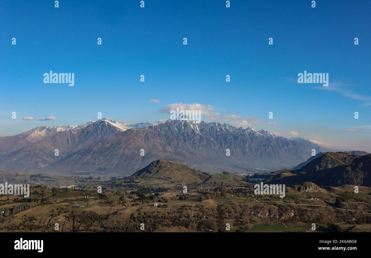 The Southern Alps of New Zealand. Stock Photo