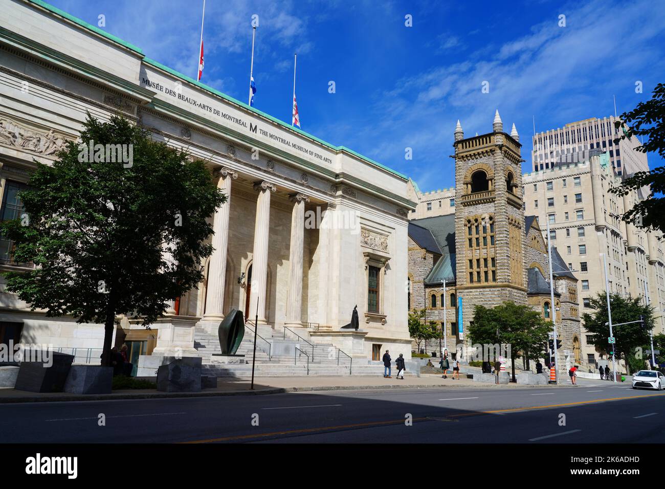 MONTREAL, CANADA 17 SEP 2022 View of Musee des BeauxArts de Montreal