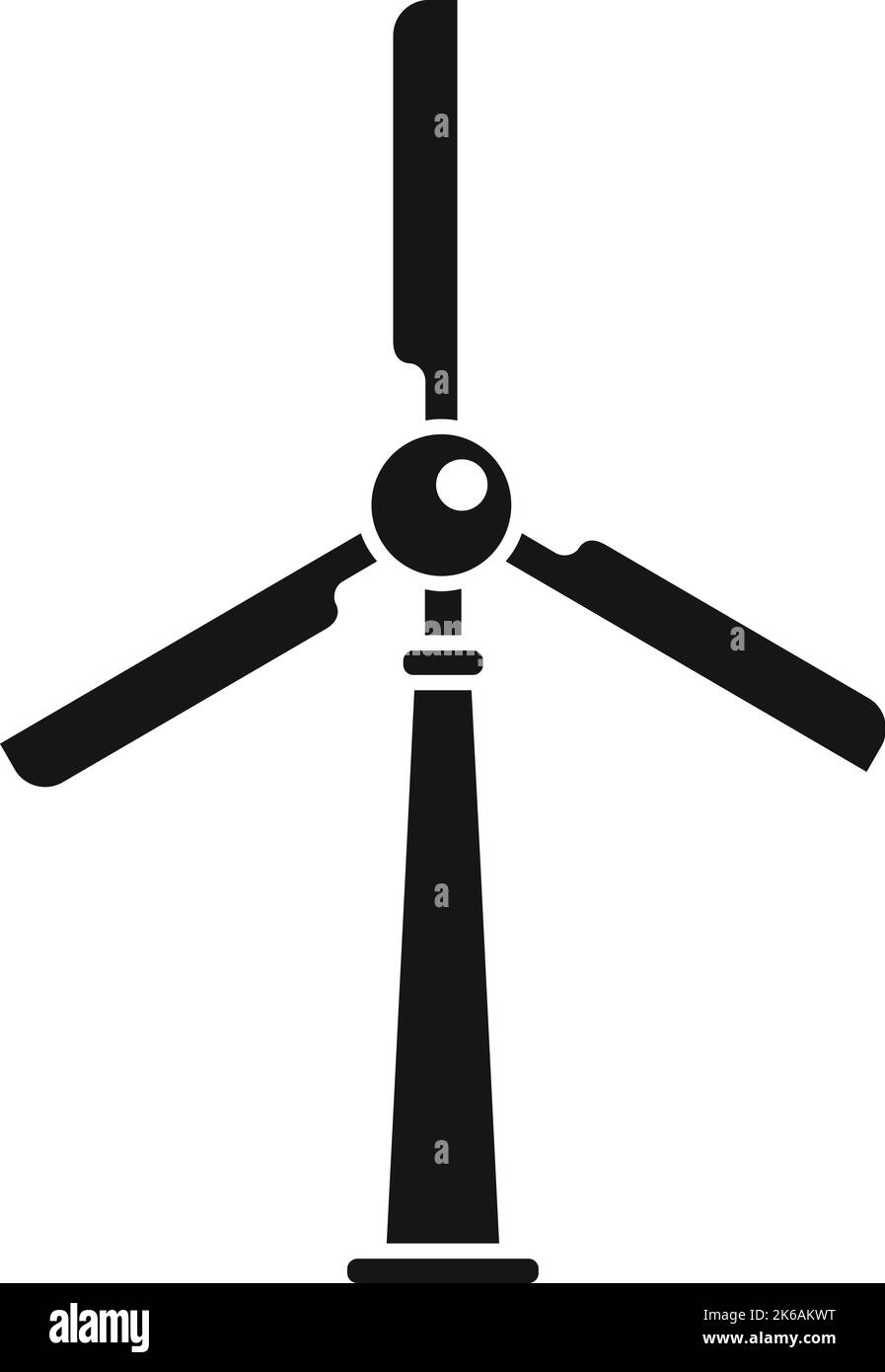 Wind turbine icon simple vector. Eco power. Solar energy Stock Vector