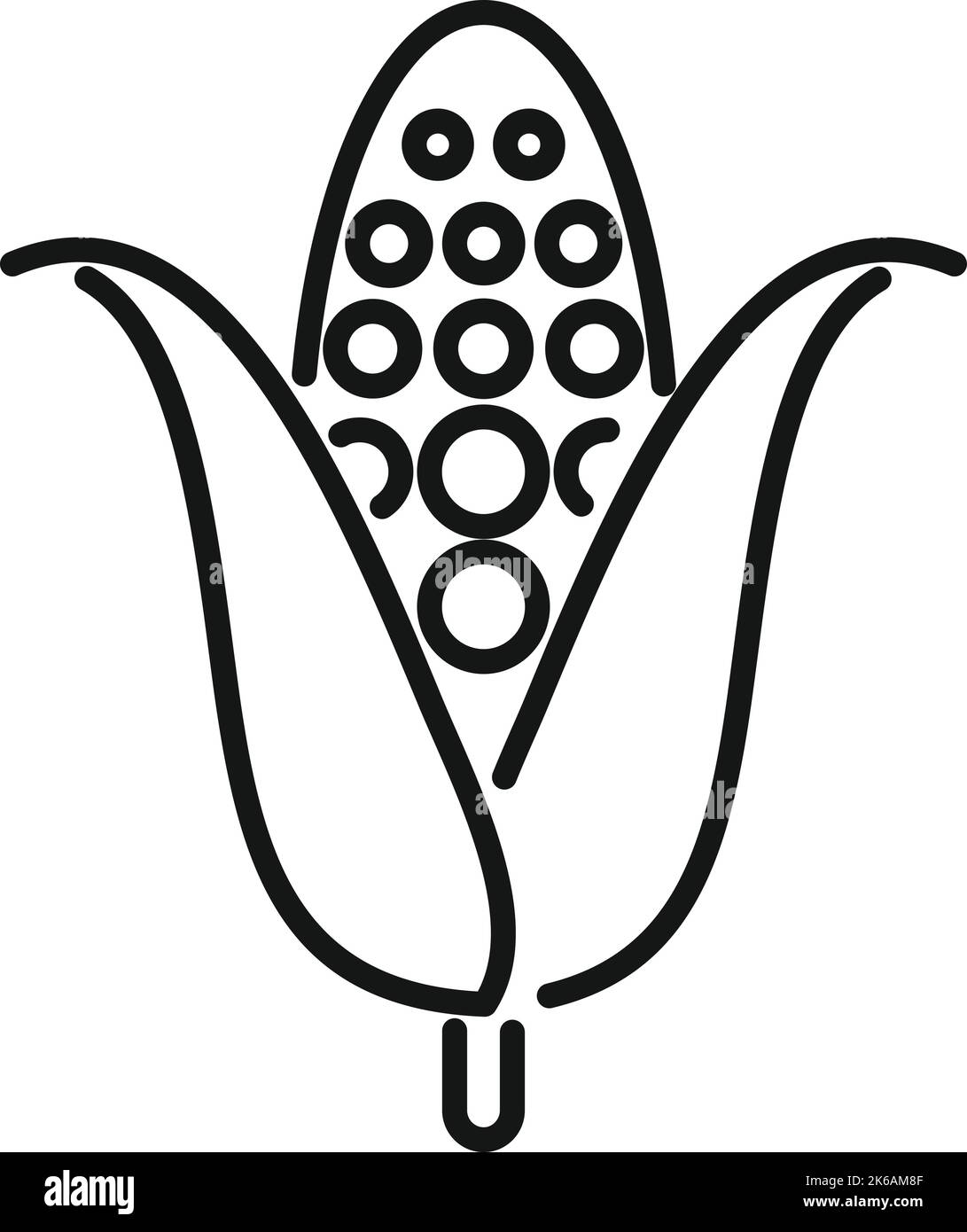 Eco corn icon outline vector. Save plant. Electric safe Stock Vector ...