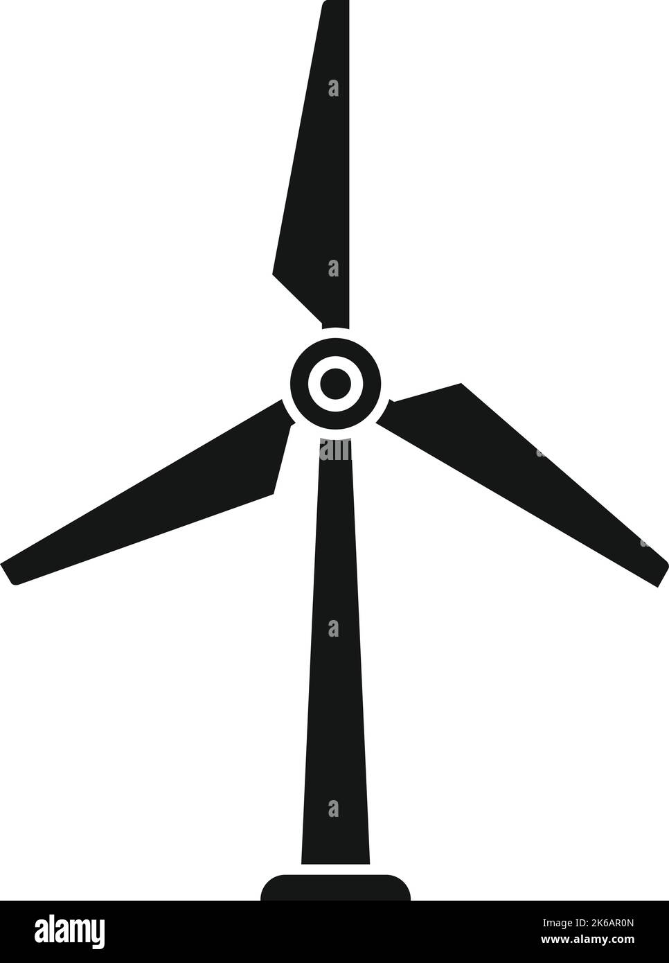 Eco wind turbine icon simple vector. Farm agriculture. Organic garden ...