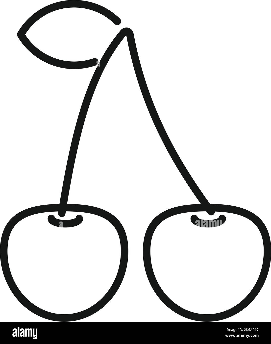 Eco cherry icon outline vector. Farmer person. Food vegetable Stock Vector Image & Art Alamy