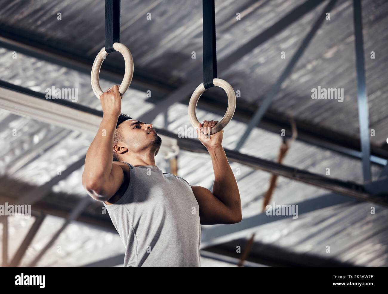 Pull up rings hi-res stock photography and images - Alamy