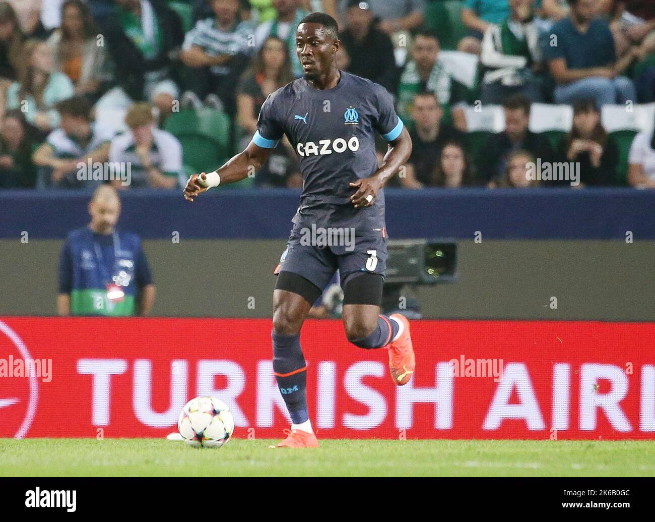 Eric Bailly of Olympique Marseille during the UEFA Champions League, Group D football match between Sporting CP and Olympique de Marseille on October 12, 2022 at Jose Alvalade stadium in Lisbon, Portugal - Photo: Laurent Lairys/DPPI/LiveMedia Stock Photo
