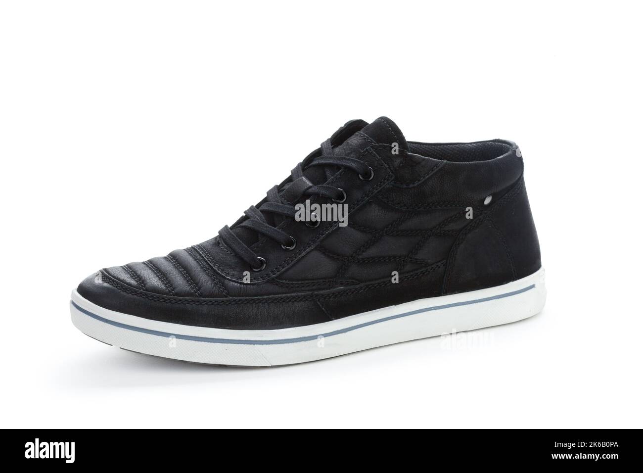 Casual male leather shoes isolated on white background Stock Photo - Alamy