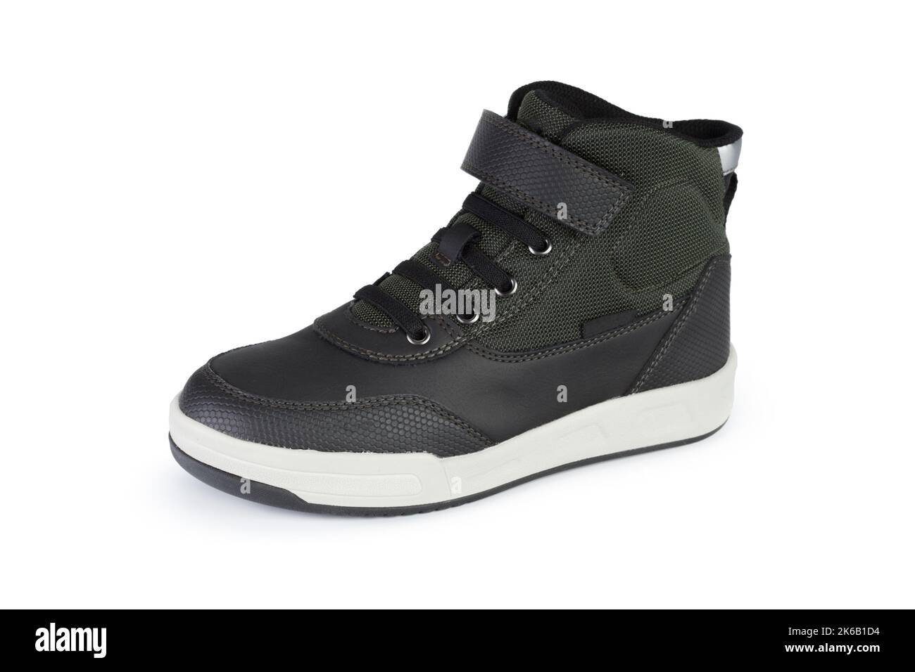Casual male leather shoes isolated on white background Stock Photo - Alamy