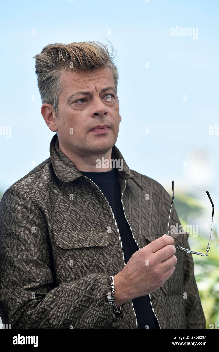 Singer Benjamin Biolay, jury of 'Un Certain Regard', a section of the official selection of the Cannes Film Festival, on May 18, 2022 Stock Photo