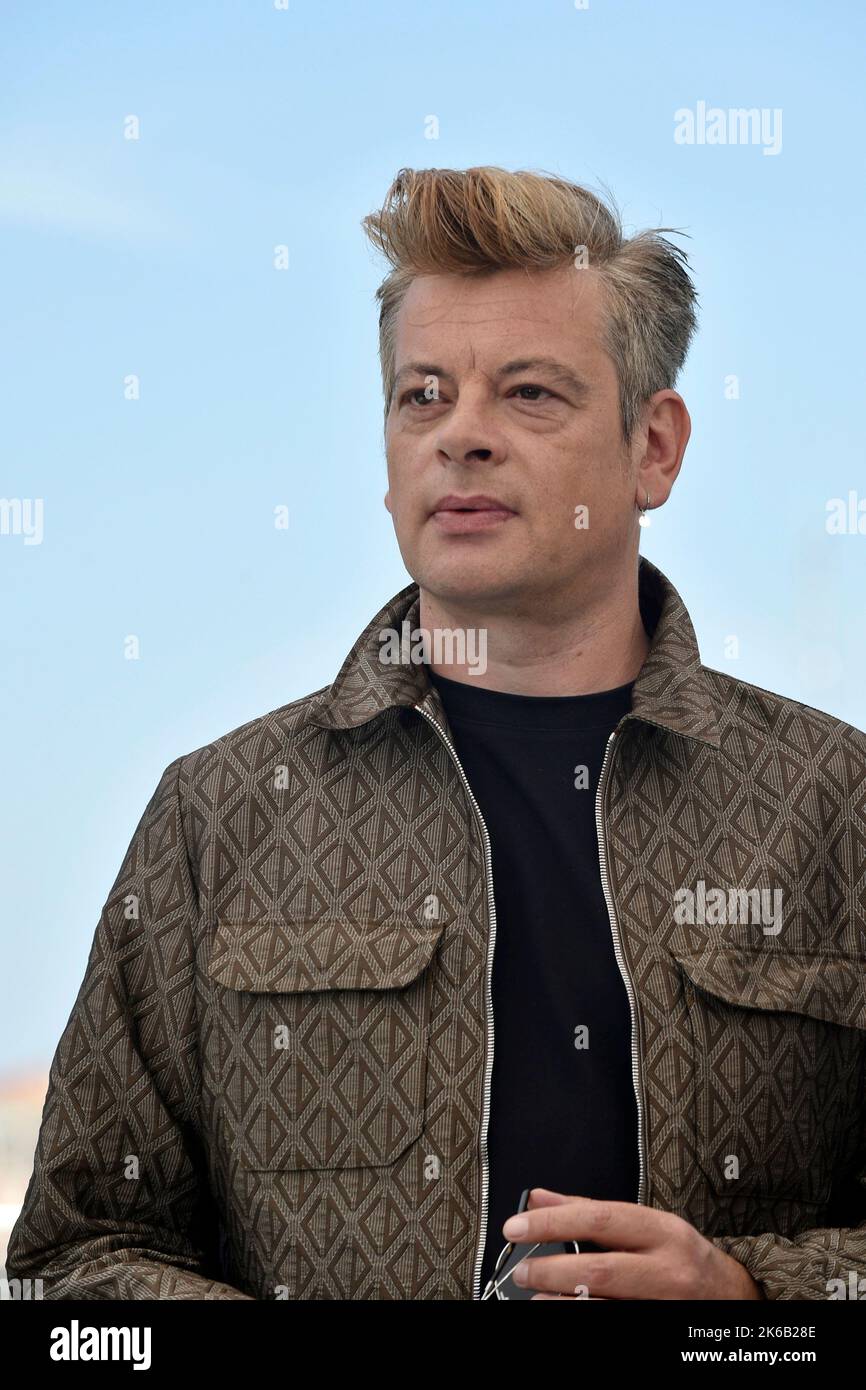 Singer Benjamin Biolay, jury of 'Un Certain Regard', a section of the official selection of the Cannes Film Festival, on May 18, 2022 Stock Photo