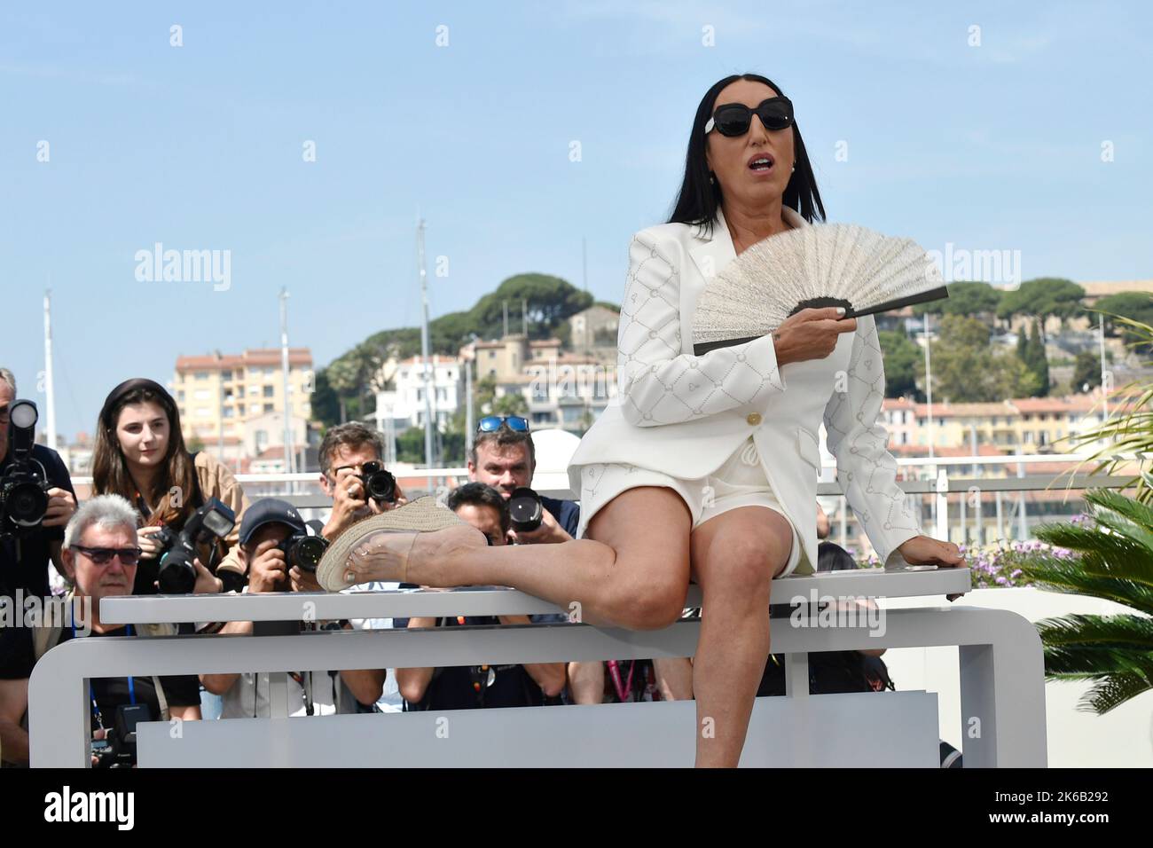 Actress Rossy de Palma, jury of the “Camera d'Or” (Golden Camera), a section of the official selection of the Cannes Film Festival, on May 18, 2022 Stock Photo