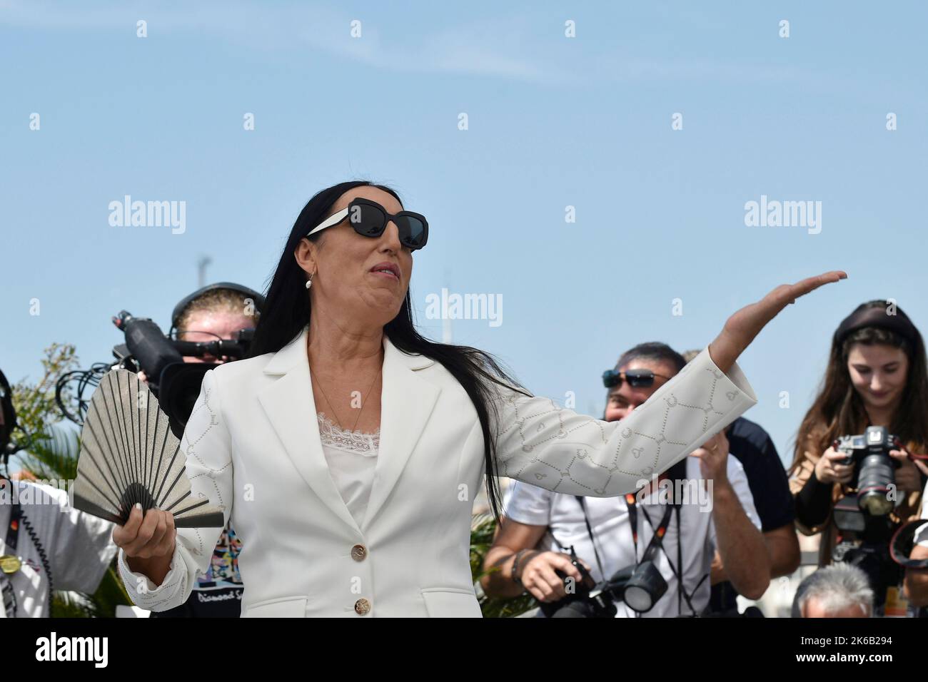 Actress Rossy de Palma, jury of the “Camera d'Or” (Golden Camera), a section of the official selection of the Cannes Film Festival, on May 18, 2022 Stock Photo