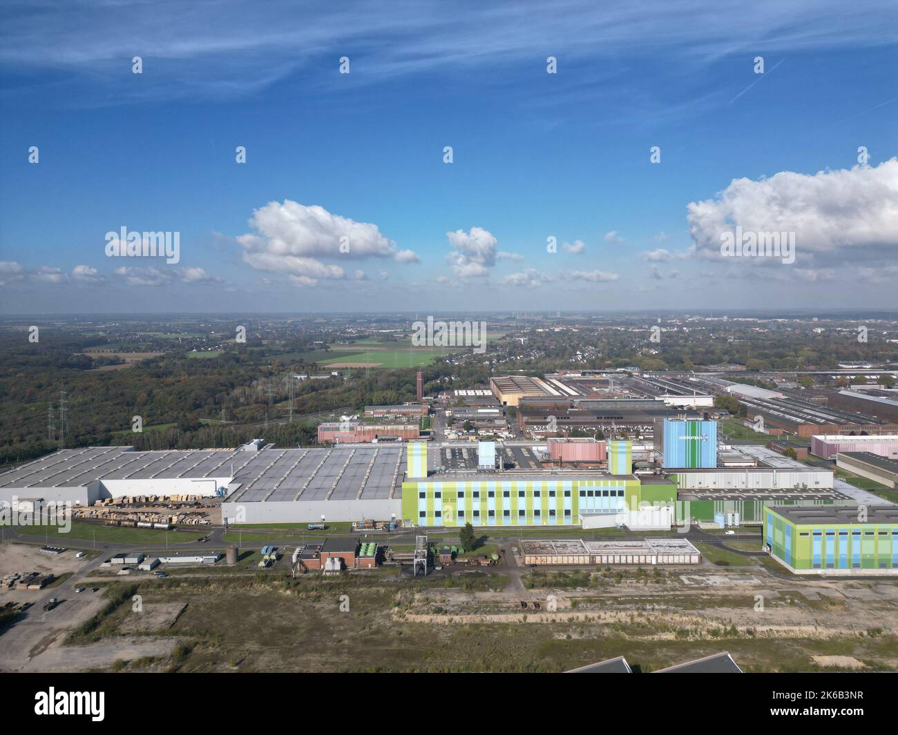 Stainless Steel Plant of Outokumpu, Krefeld Stock Photo - Alamy