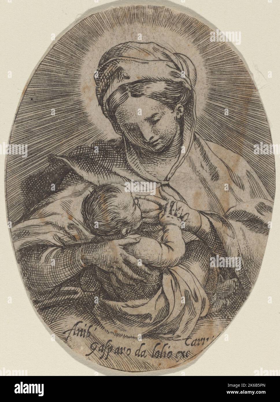 Annibale Carracci The Madonna Nursing the Christ Child Stock Photo