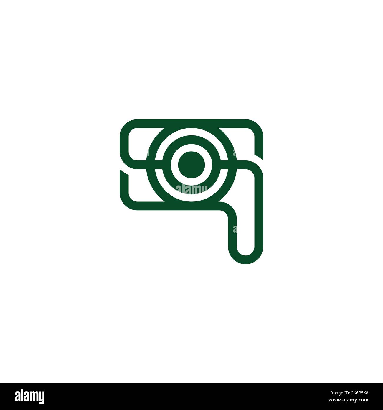 letter sq linear art simple logo vector Stock Vector