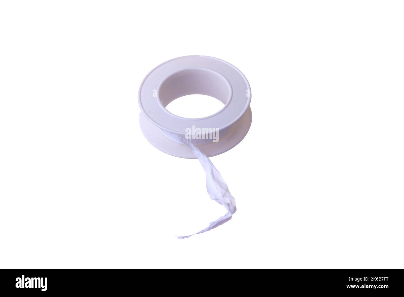 Teflon tape isolated on white background Stock Photo Alamy