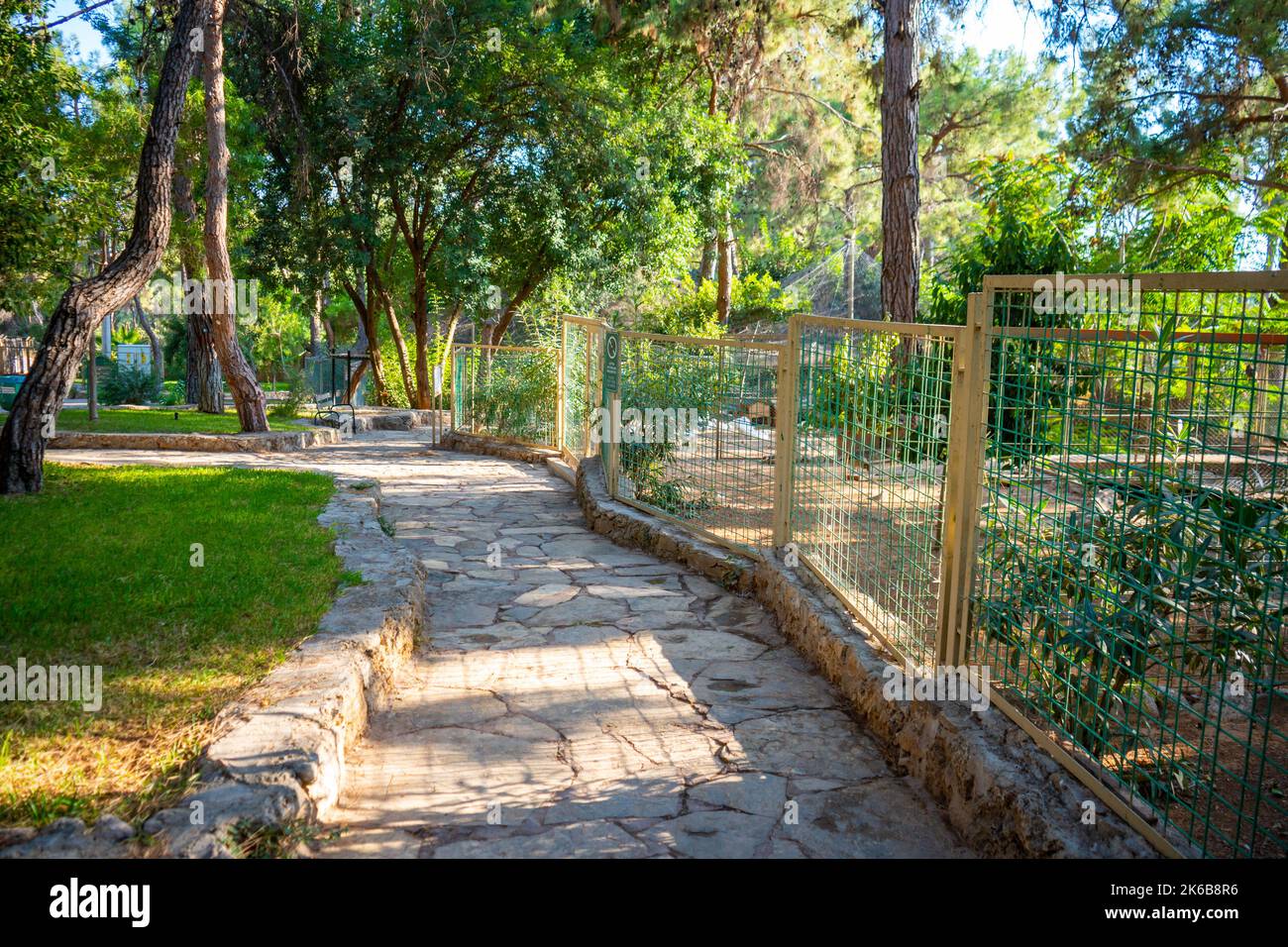 Animals in the small zoo in Antalya, Turkey Stock Photo Alamy