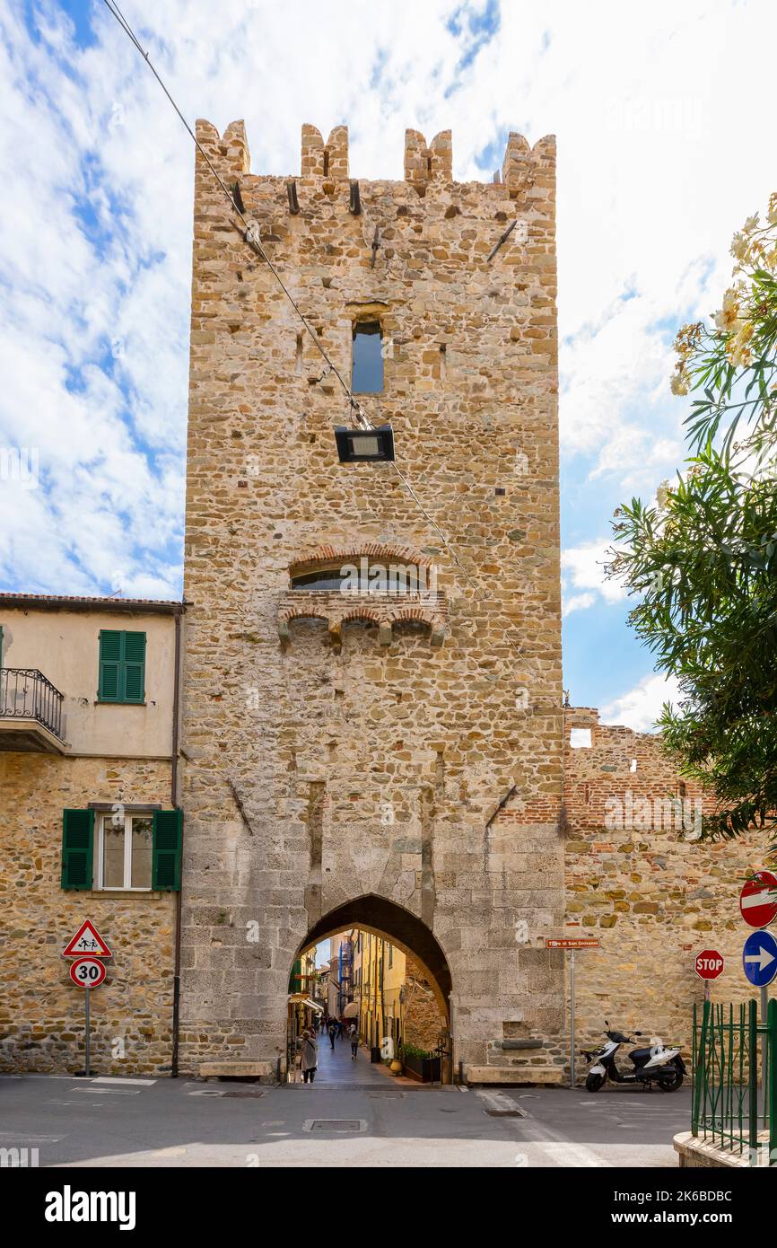 Torre di San Giovanni, Noli Stock Photo
