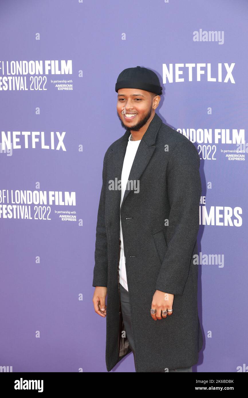 Elum Rashid Elmi Rashid Elmi attends the film premiere for 'The Swimmers' during ...