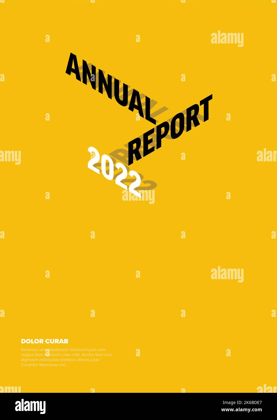 Vector abstract annual light report cover template with sample ...