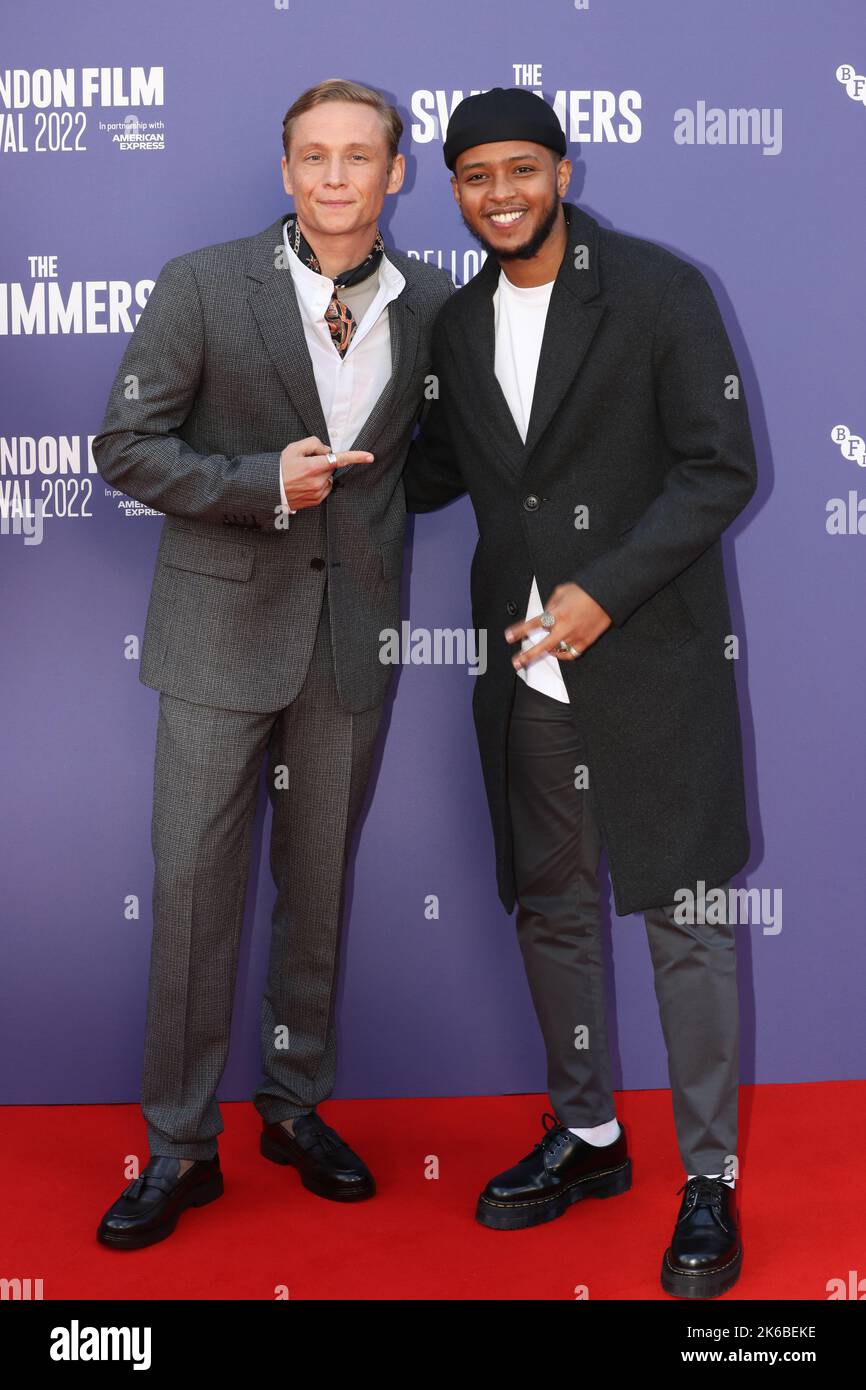 Matthias And Elmi Rashid Elmi Attend The Film Premiere For Matthias And Elmi Rashid Elmi Attend The Film Premiere For The Swimmers During The 2022 Bfi London Film Festival 2K6BEKE 