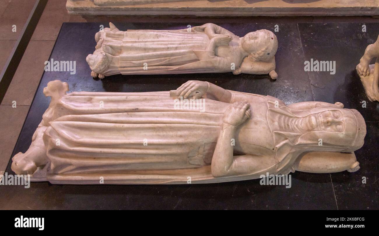 royal tomb, 13th century, SaintDenis basilica, Paris, France Stock