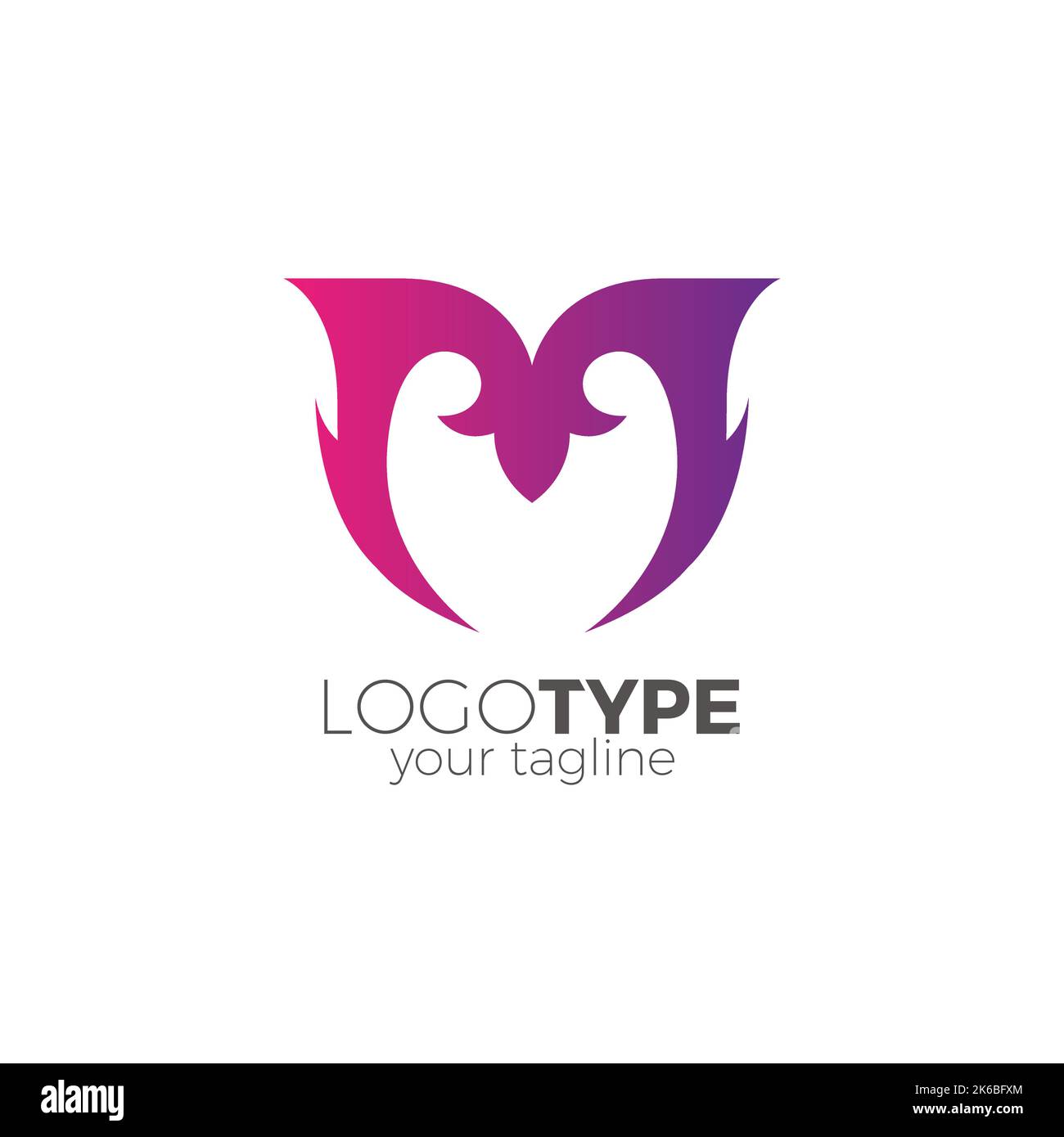 Letter M Logo. suitable for initial or company design Stock Vector