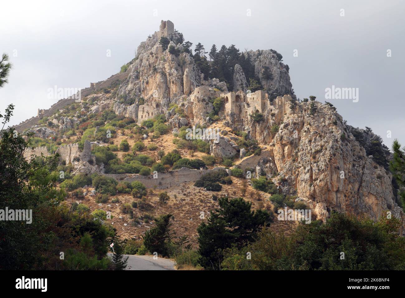 St Hilarion Castle, Turkish Republic of Northern Cyprus Stock Photo