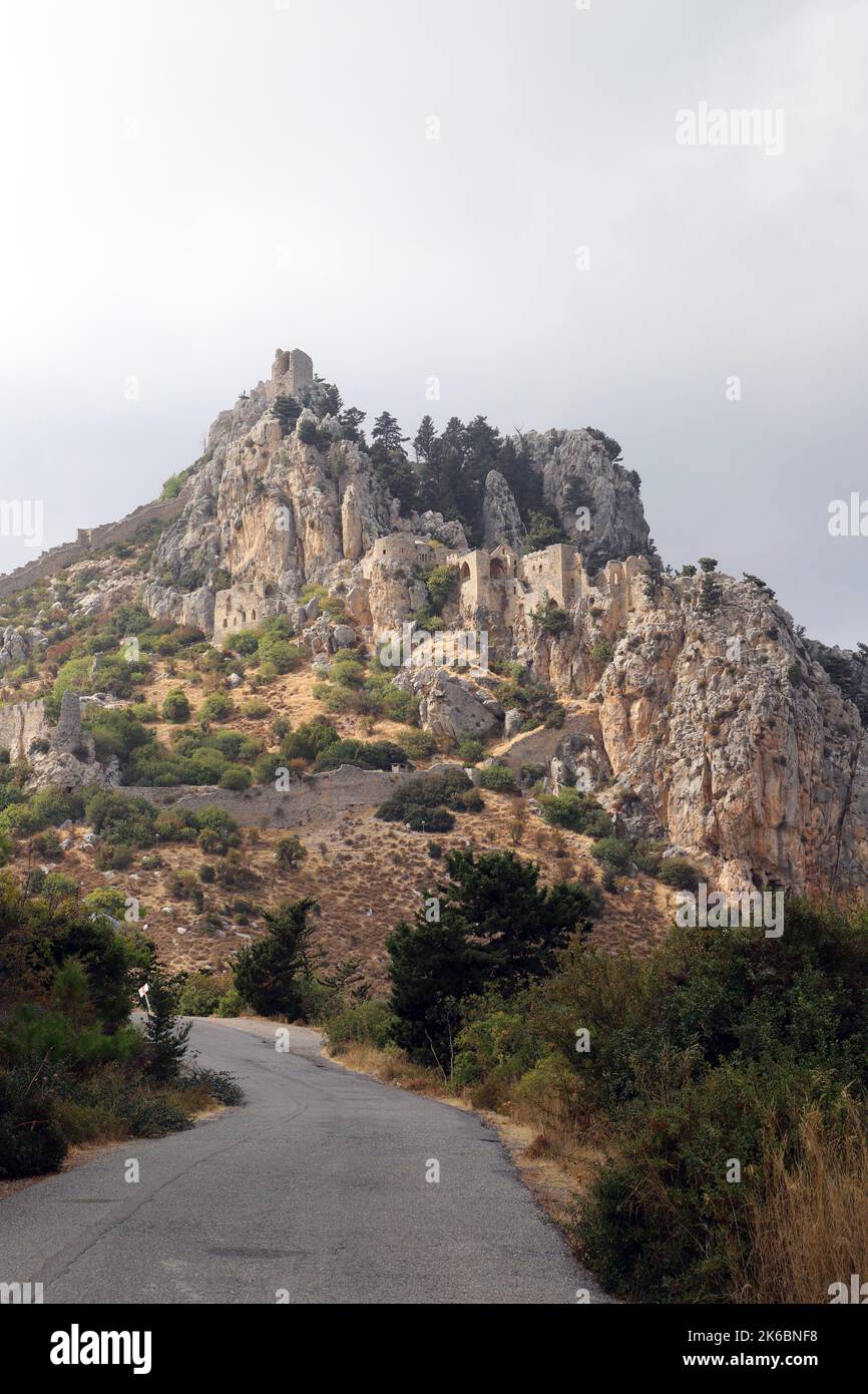 St Hilarion Castle, Turkish Republic of Northern Cyprus Stock Photo