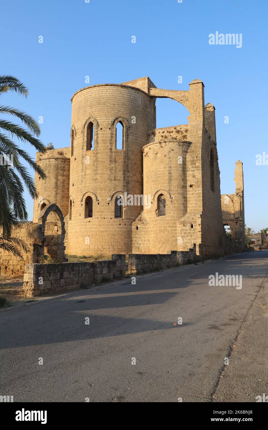 Ruined Church of St. George's of the GreeksFamagusta (Gazimagusa), Turkish Repulic of Northern Cyprus. Stock Photo