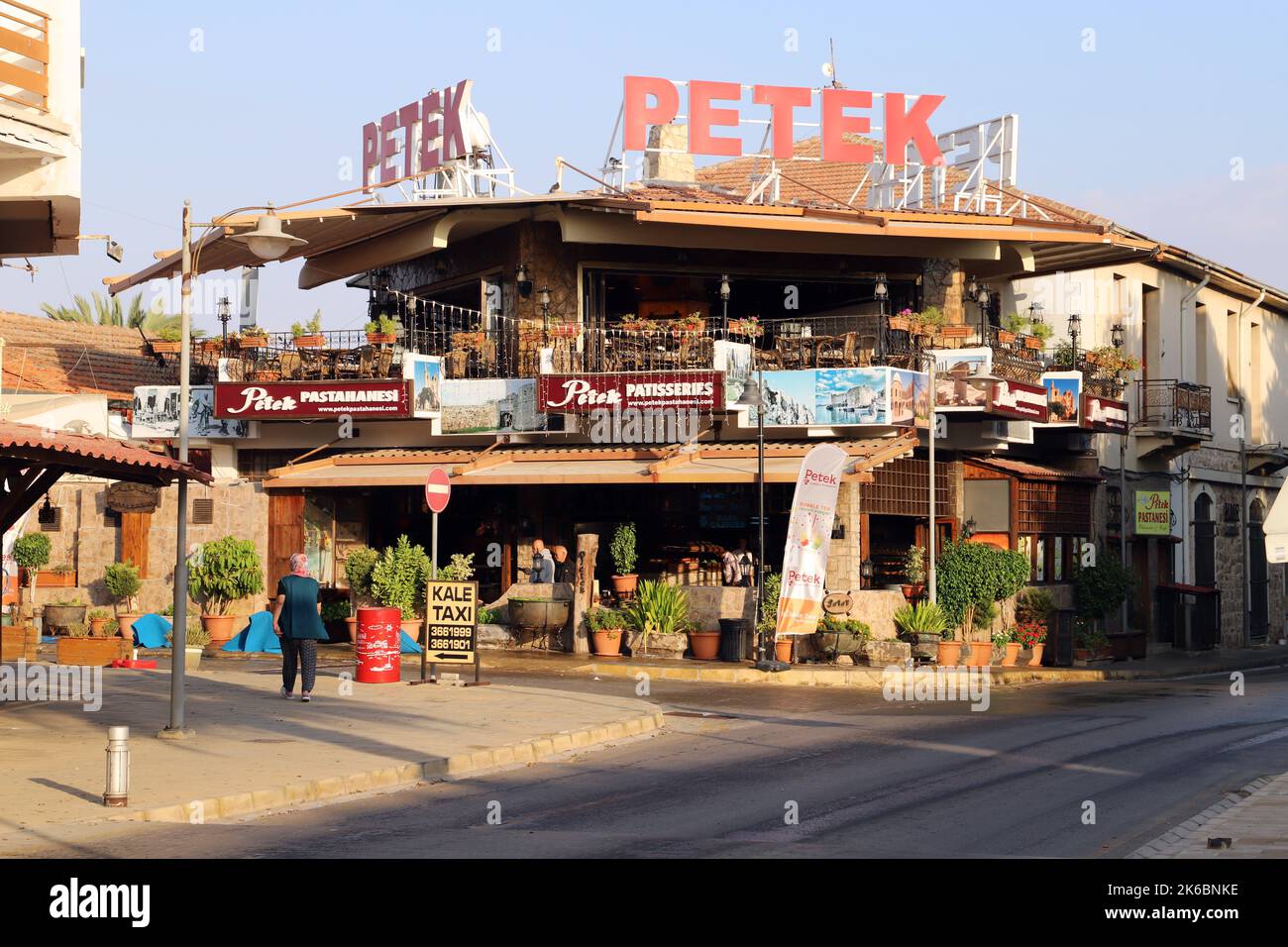 The famous Petek's patisserie and restaurant in Famagusta Old Town Stock Photo