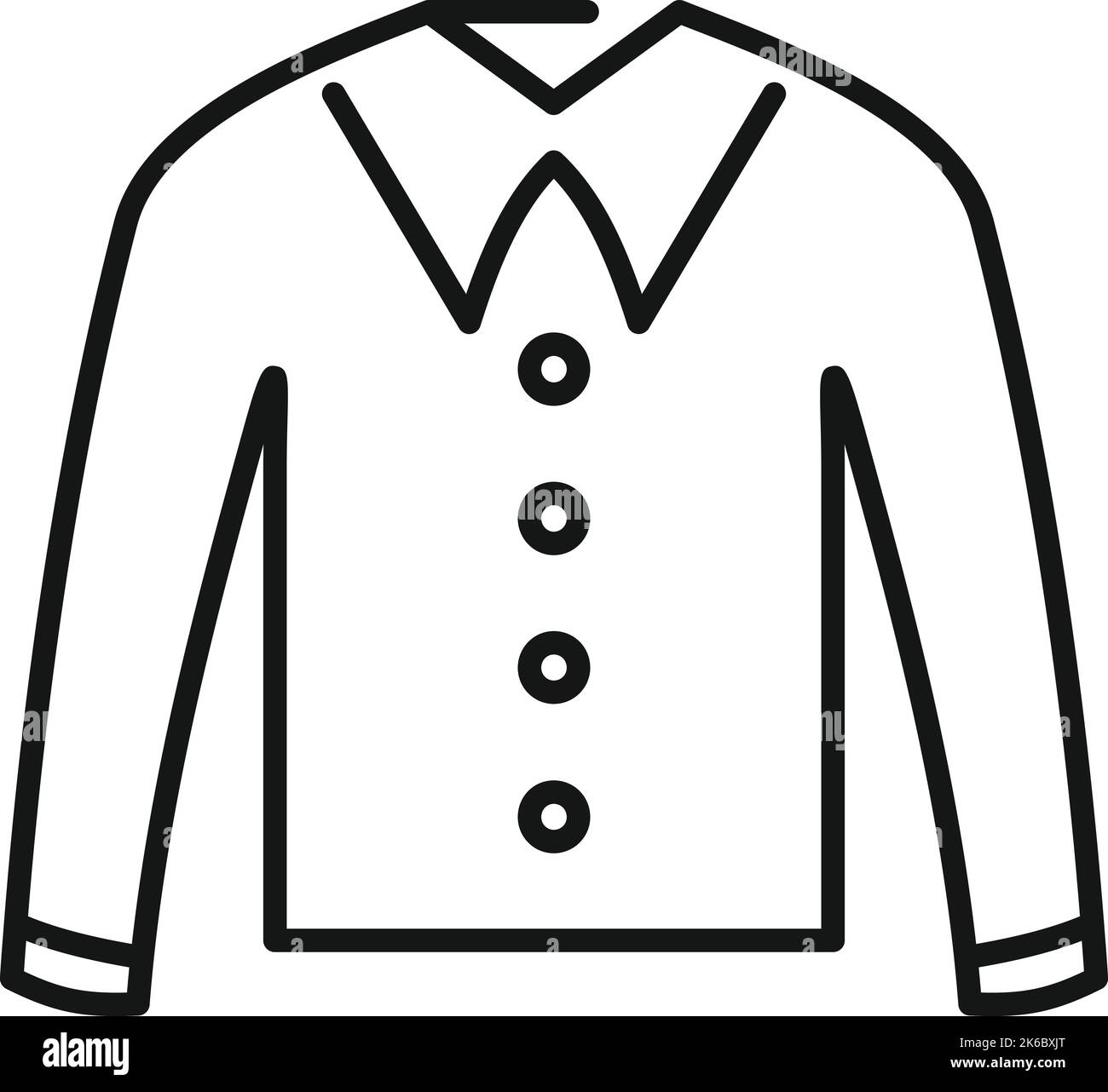 New shirt icon outline vector. Uniform clothes. Child hanger Stock ...