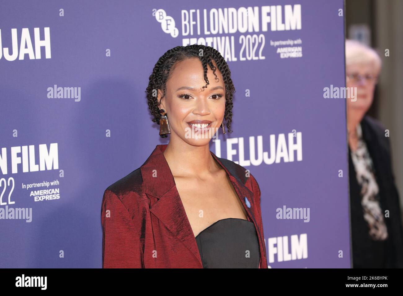 Jesse Akele attends 'Allelujah' special presentation at the 66th BFI London Film Festival Stock Photo