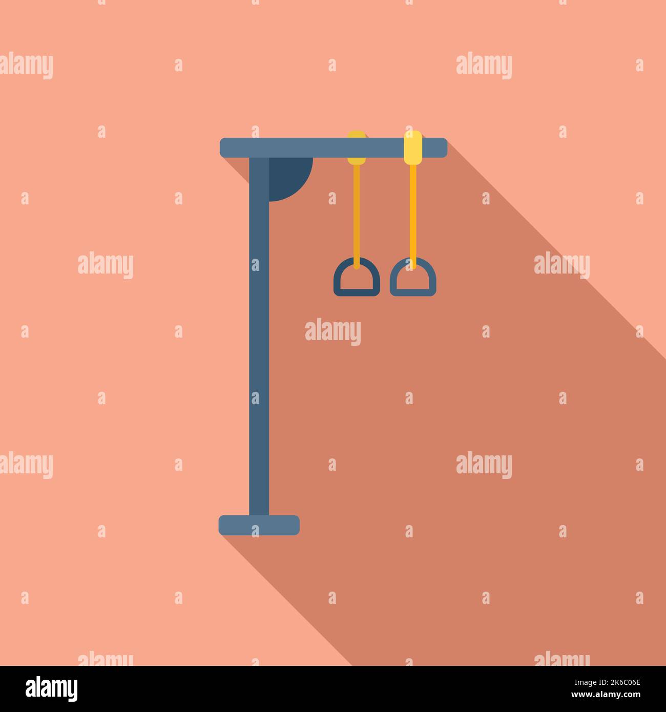 Sport rings icon flat vector. School gym. Children playground Stock Vector Image &amp; Art - Alamy