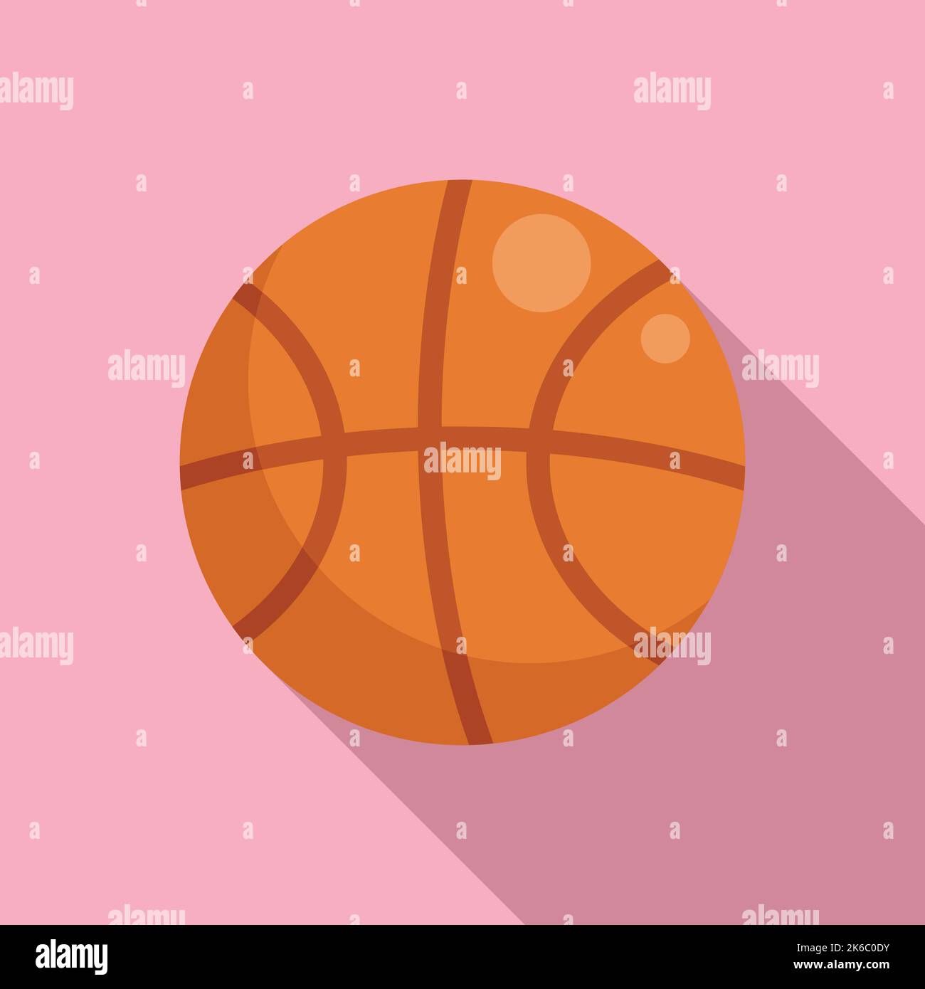 Basketball ball icon flat vector. Gym sport. Bar fun Stock Vector