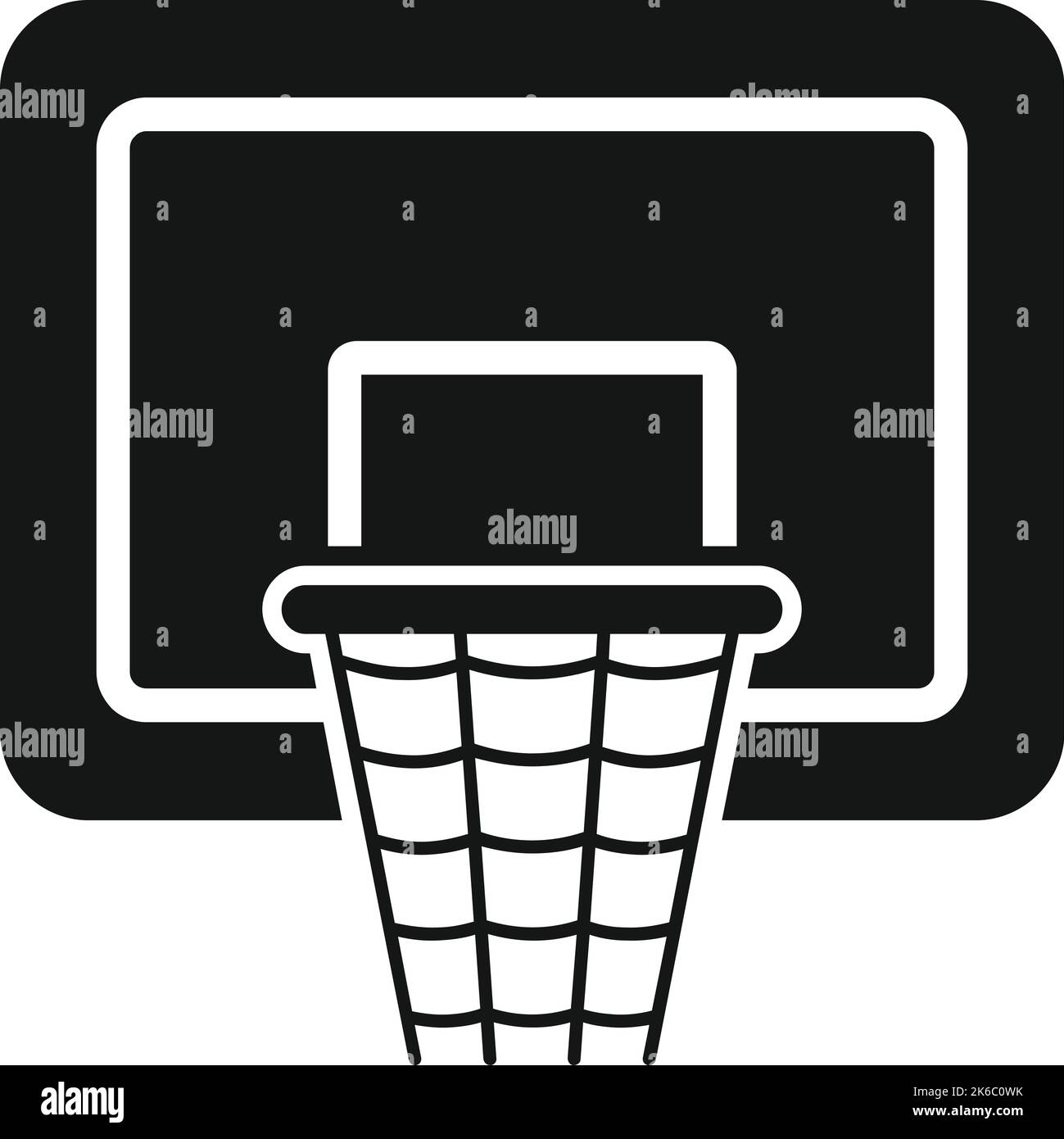 Basketball board icon simple vector. School sport. Gym room Stock Vector