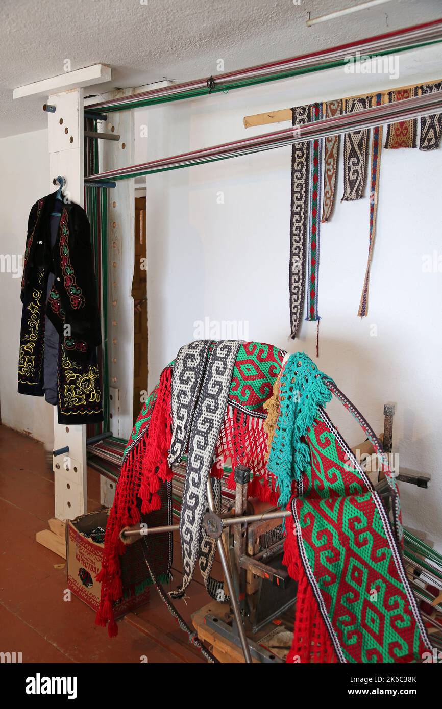 Producing materials needed for a traditional yurt,