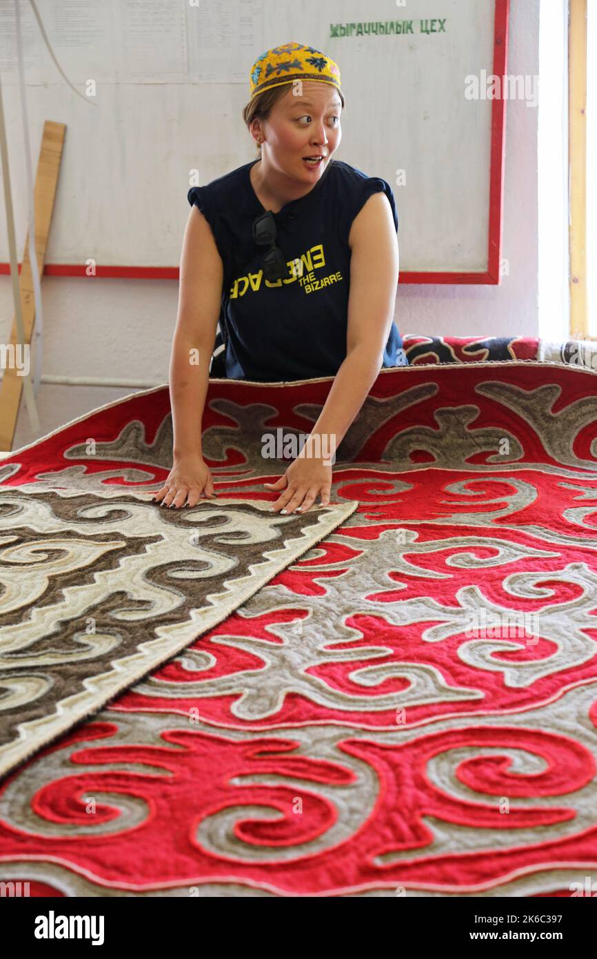 Producing materials needed for a traditional yurt,