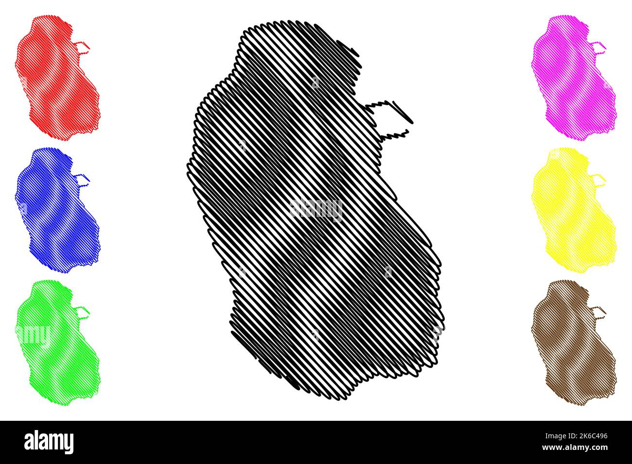 Robben Island (Republic of South Africa, RSA, Table Bay) map vector ...