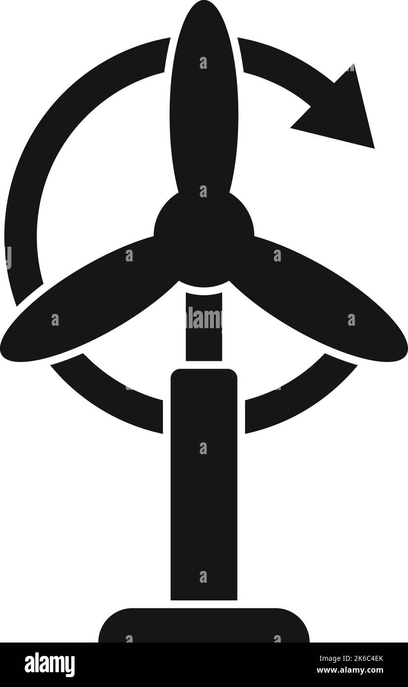 Wind turbine icon simple vector. Sustainable development. Nations peace ...