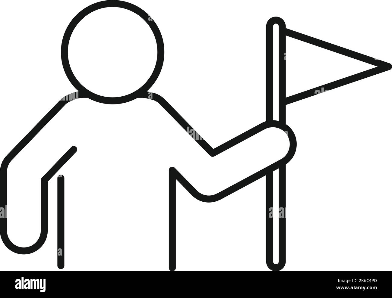 Target manager icon outline vector. Sustainable development. Eco united Stock Vector