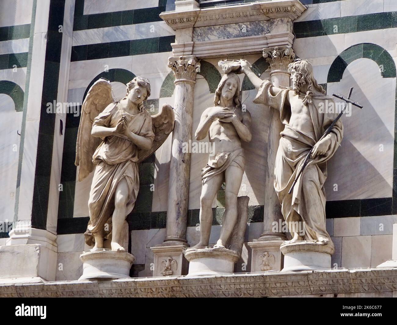 A beautiful renaissance sculpture Baptism Christ by Sansovino in