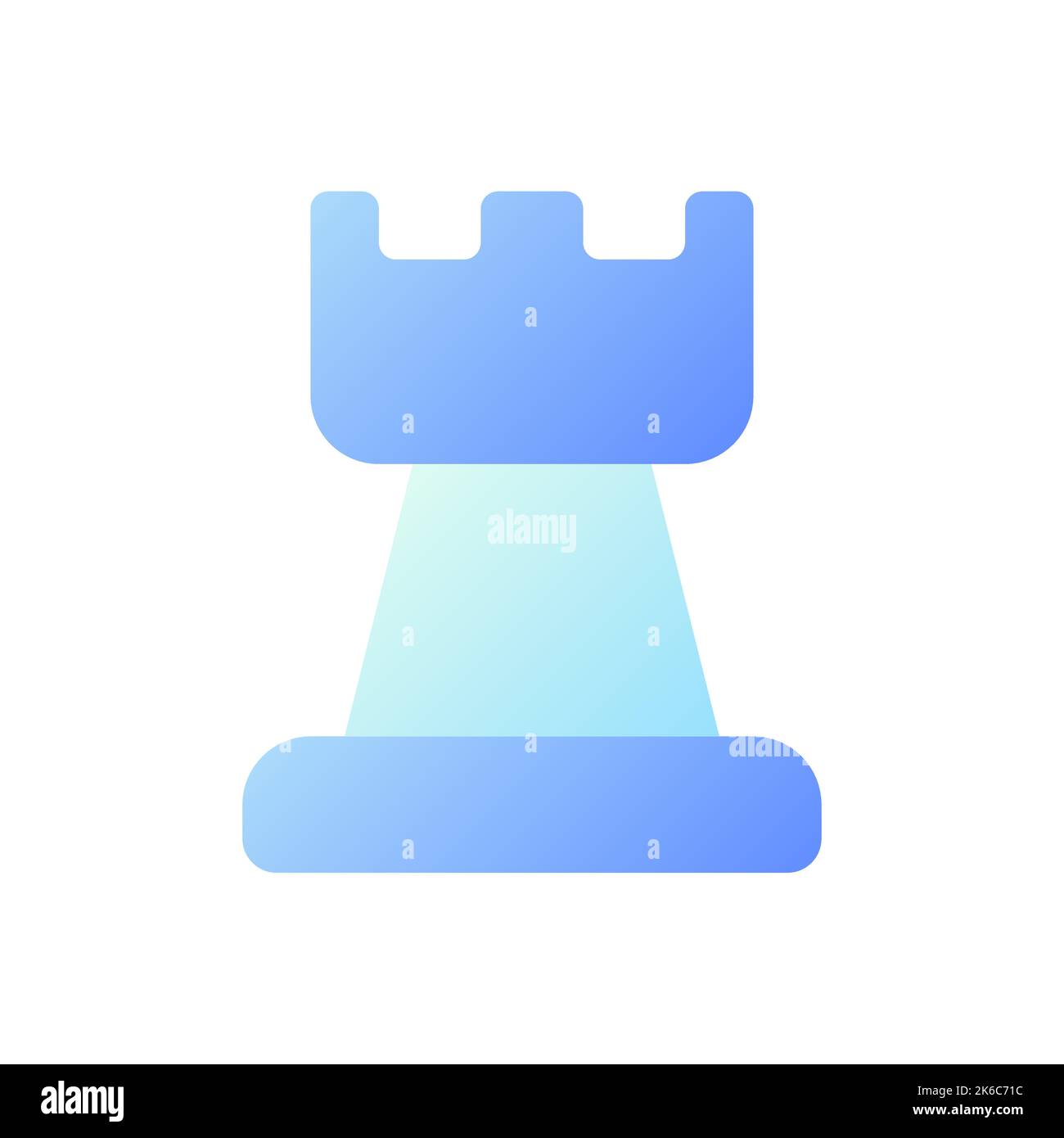Business strategy pixel perfect flat gradient two-color ui icon Stock Vector