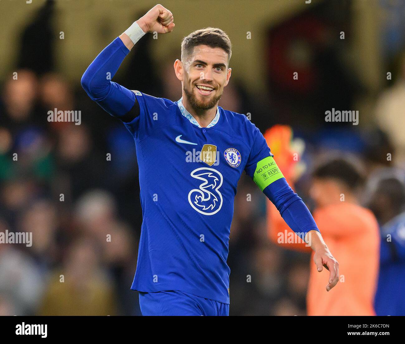 05 Oct 2022 - Chelsea v AC Milan - UEFA Champions League - Group E - Stamford Bridge  Chelsea's Jorginho during the UEFA Champions League Group E match at Stamford Bridge, London. Picture : Mark Pain / Alamy Live News Stock Photo