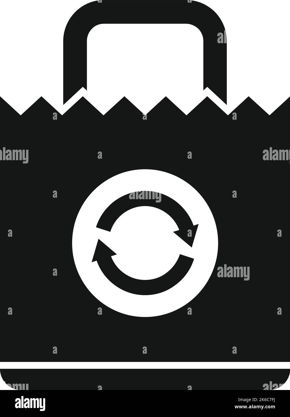 Recycle package icon simple vector. Eco bag. Box pack Stock Vector