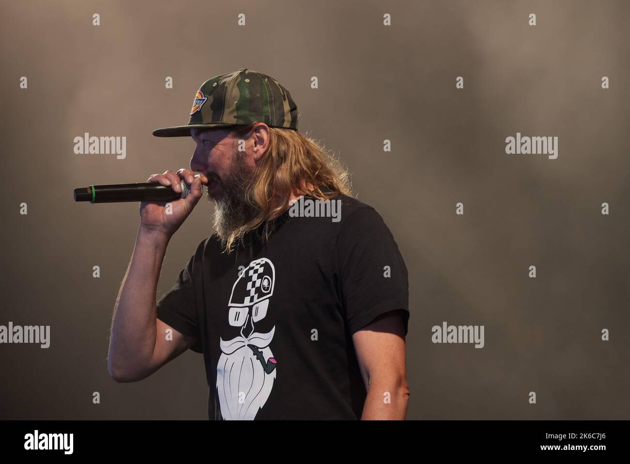 danish rapper jonny hefty at nibe festival Stock Photo