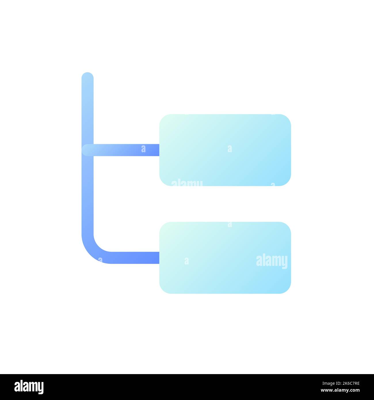 Online chat thread pixel perfect flat gradient two-color ui icon Stock Vector
