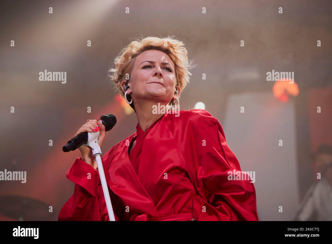 stine bramsen singing at concert at nibe festival Stock Photo - Alamy