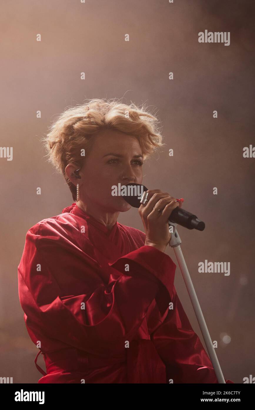 stine bramsen singing at concert at nibe festival Stock Photo - Alamy